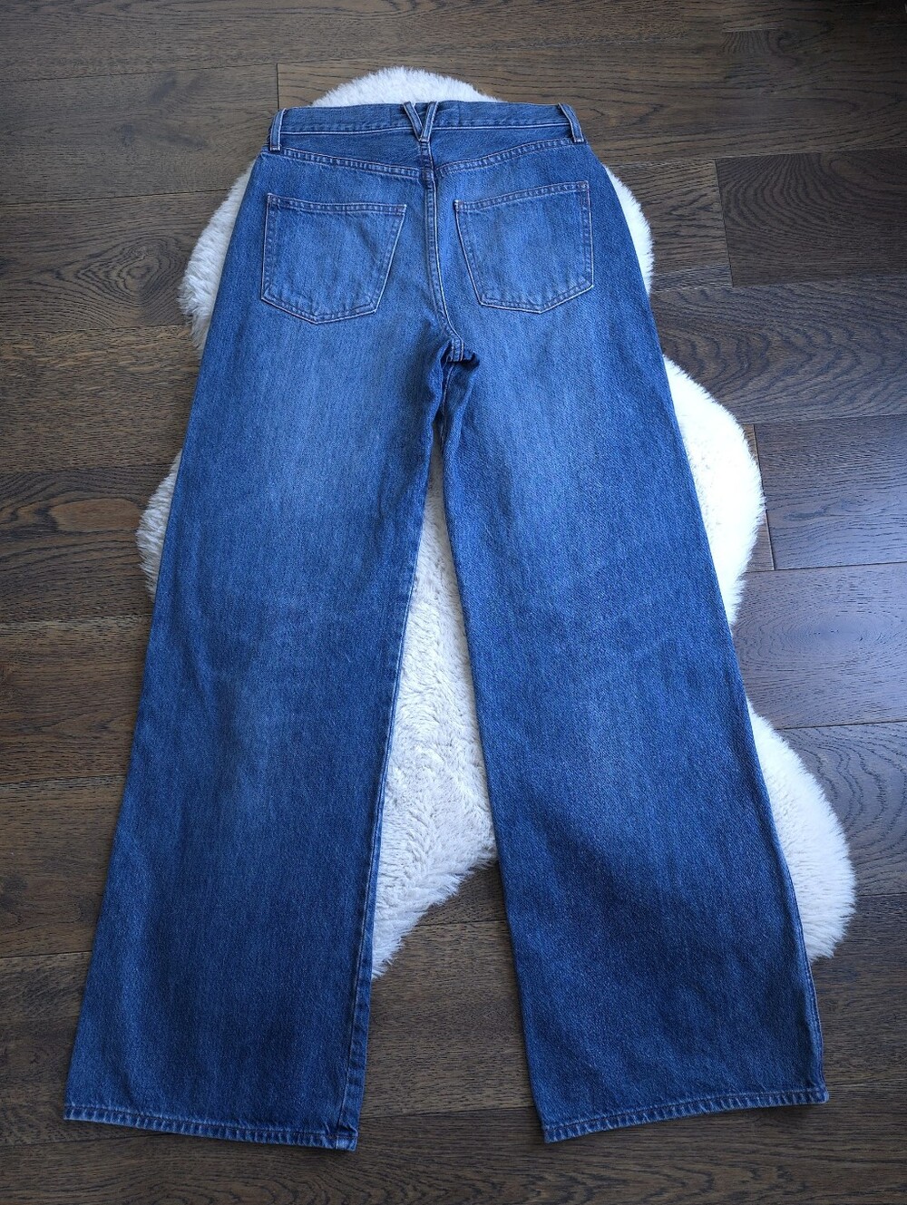 Veronica Beard Patch Pocket 70s Wide Leg Denim Jeans - Picture 8 of 8